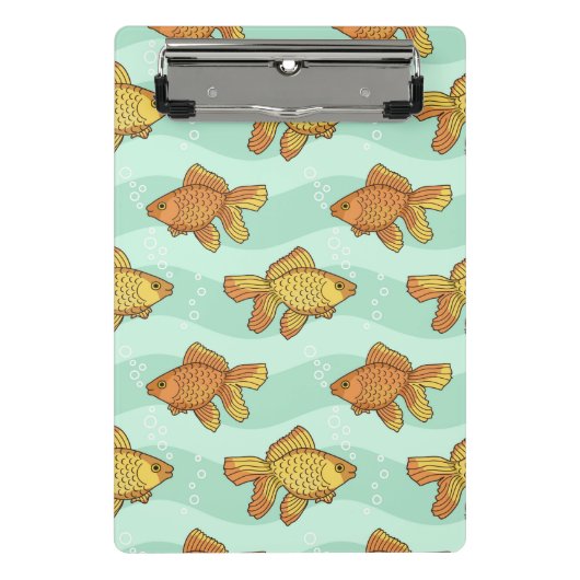 Fisch-Muster Mini Klemmbrett (Vorderseite)