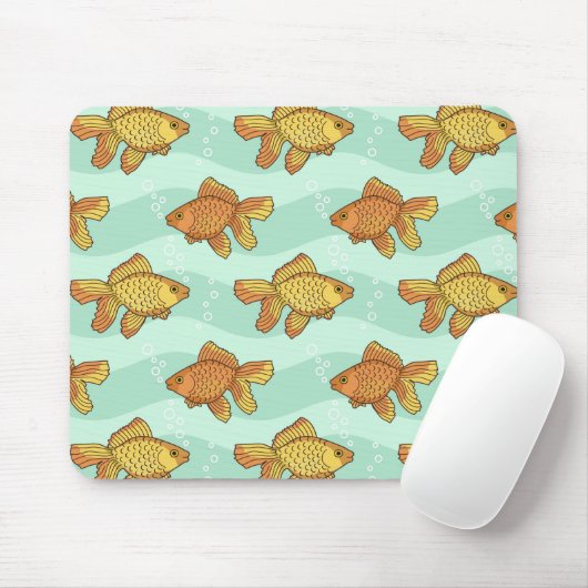 Fisch-Muster Mousepad (Mit Mouse)