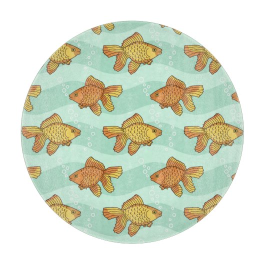 Fisch-Muster Schneidebrett (Vorderseite)