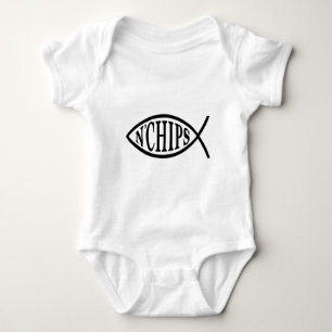 Fisch N bricht Fische ab Baby Strampler