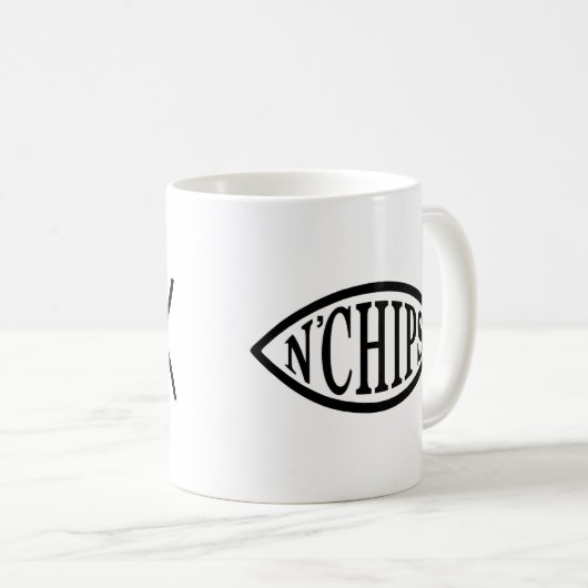 Fisch N bricht Fische ab Kaffeetasse (VorderseiteRechts)