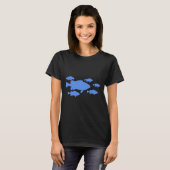 Fisch Nahtloses Muster T-Shirt (Vorne ganz)