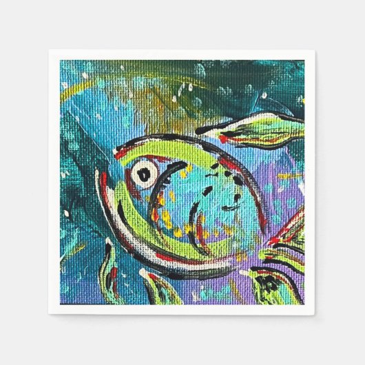 Fisch Napkin Serviette (Vorderseite)