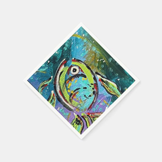 Fisch Napkin Serviette (Ecke)