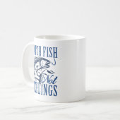 Fisch, nicht Gefühle Kaffeetasse (Vorderseite Links)