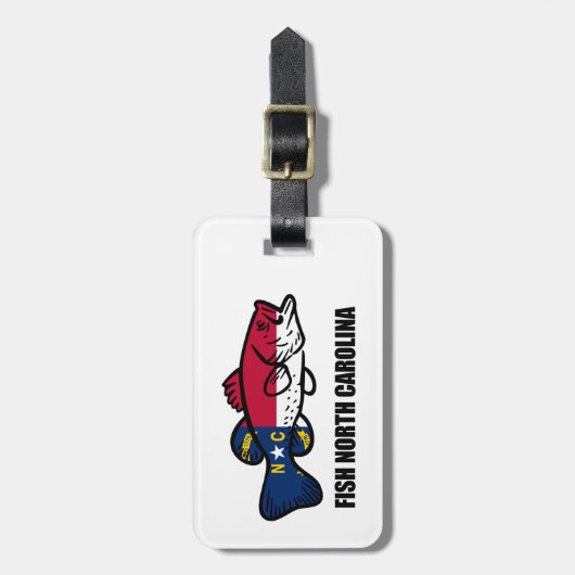 Fisch North Carolina Gepäckanhänger (Vorderseite vertikal)