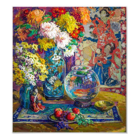 Fisch, Obst und Blume | Kathryn E. Cherry | Fotodruck (Vorne)