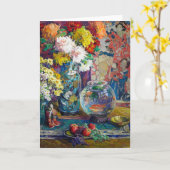 Fisch, Obst und Blume | Kathryn E. Cherry Karte (Gelbe Blume)