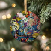 Fisch, Obst und Blume | Kathryn E. Cherry Keramik Ornament