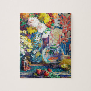 Fisch, Obst und Blume von Kathryn Evelyn Cherr Puzzle