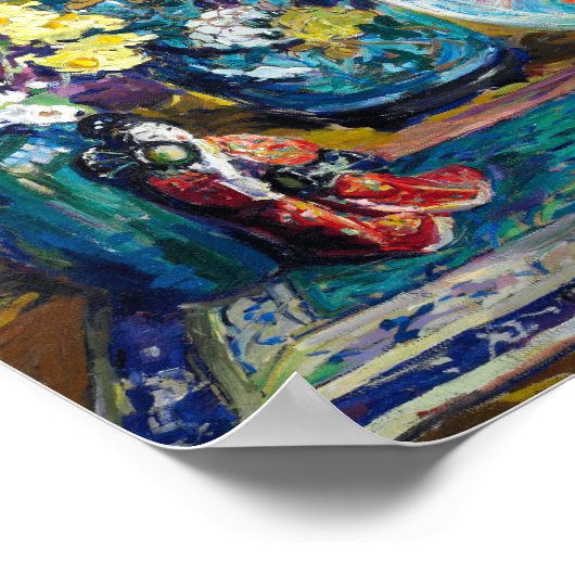 Fisch, Obst und Blume von Kathryn Evelyn Cherry Poster (Ecke)