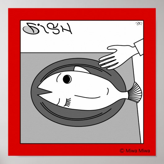 Fisch oder Mädchen Poster (Vorne)