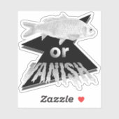 Fisch- oder Vanish-Aufkleber - einfarbig Aufkleber (Blatt)