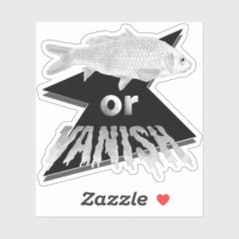 Fisch- oder Vanish-Aufkleber - einfarbig Aufkleber
