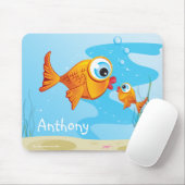 Fisch - Olivenöl und Pickeln: Mousepad (Mit Mouse)