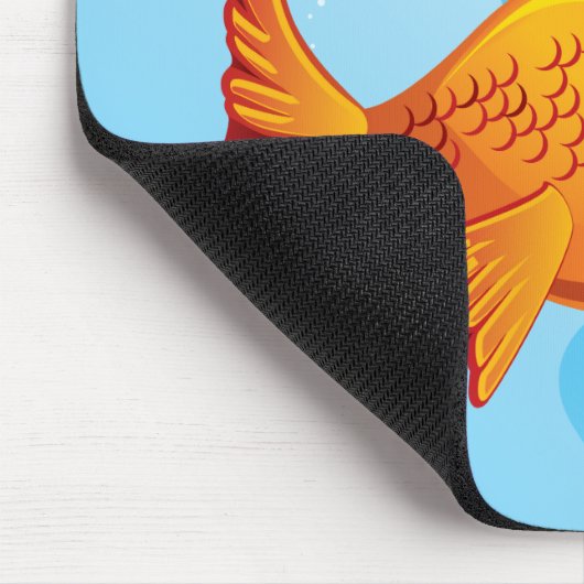 Fisch - Olivenöl und Pickeln: Mousepad (Ecke)