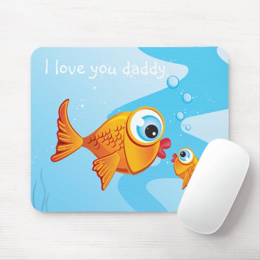 Fisch - Olivenöl und Pickeln: Mousepad (Mit Mouse)