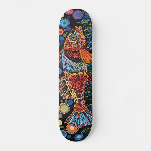 Fisch - Origineller Stil - Skateboard Deck (Vorderseite)