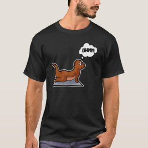 Fisch Otter Yoga Posen Sport Gymnastik Ohm Heartbe T-Shirt