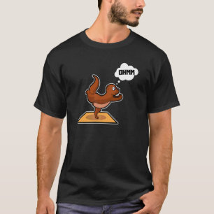 Fisch Otter Yoga-Posen Sport Turnen Ohm Herzschlag T-Shirt