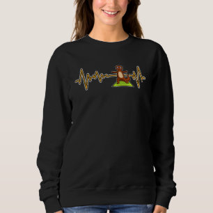 Fisch Otter Yoga-Übungen Sport Turnen Ohm Herzschl Sweatshirt