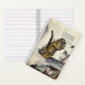 Fisch-Owl des prächtigen handbemalten Blakiston Notizblock (Innen)