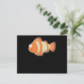 Fisch Ozean Design Wal Schwimmen Siegel Fun Sea Ge Postkarte (Stehend Vorderseite)