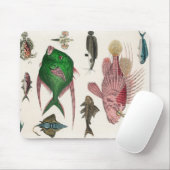 Fisch, Ozean, niedlich, Meer, Wasser, Tier, Fische Mousepad (Mit Mouse)