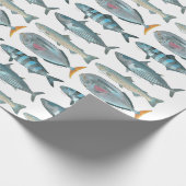 Fisch-Packpapier Geschenkpapier (Ecke)