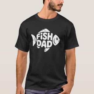 Fisch Papa Lustiger Angler Angler Stolz Aquarium H T-Shirt