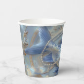 Fisch - Papiersorten Größe 236 ml Papiercup Pappbecher (Vorderseite)