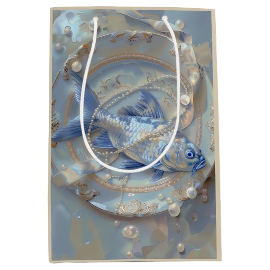 Fisch - Papiertüte Mittlere Geschenktüte (Vorderseite)
