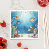 Fisch-Party-Texas-thematisierte Serviette (Beispiel)
