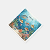 Fisch-Party-Texas-thematisierte Serviette (Ecke)