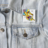 Fisch-personalisiertes Button der (Beispiel)