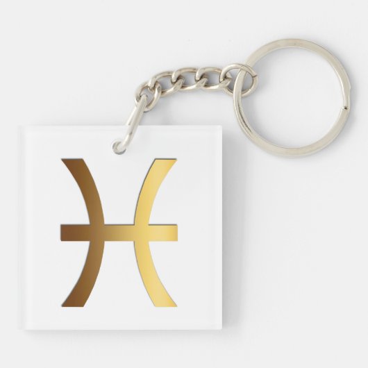 Fisch-PferdeWestern-chinesischer Schlüsselanhänger (Rückseite)