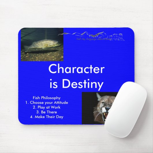 Fisch-Philosophie… Mousepad (Mit Mouse)
