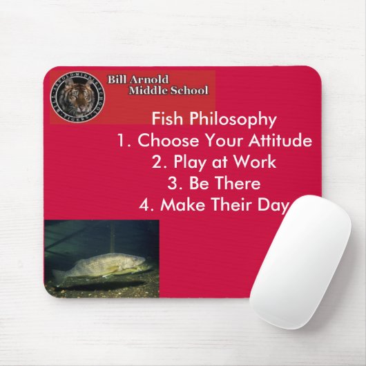 _, Fisch-Philosophie Mousepad (Mit Mouse)