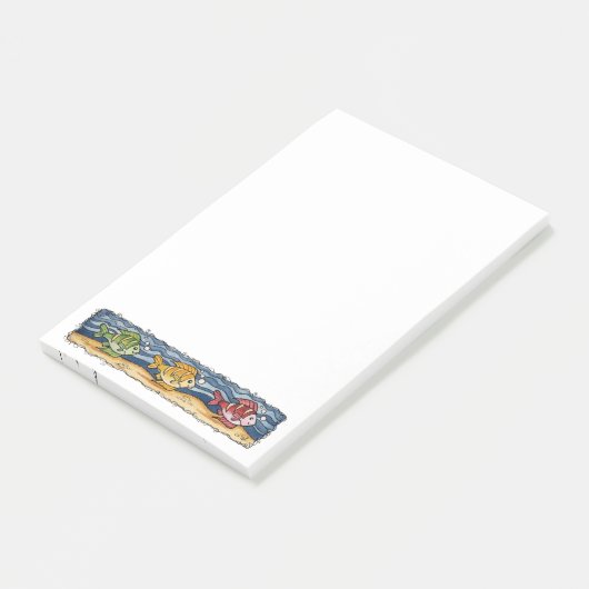 Fisch Post-it Klebezettel (angewinkelt)