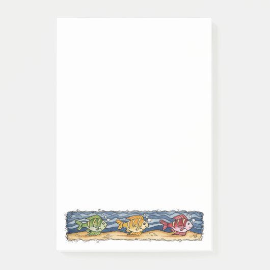 Fisch Post-it Klebezettel (Vorderseite)