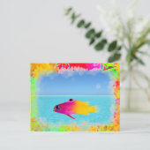 Fisch Postkarte (Stehend Vorderseite)