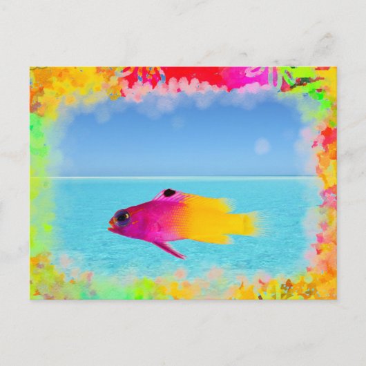 Fisch Postkarte (Vorderseite)