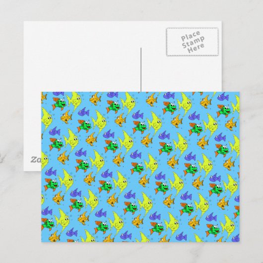 Fisch Postkarte (Vorne/Hinten)