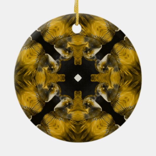 Fisch Psychedelische Künste Keramik Ornament (Hinten)