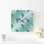 Fisch Quadratische Wanduhr (Zuhause)