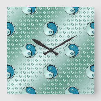 Fisch Quadratische Wanduhr