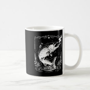 Fisch-Räucher-Meme im Vintage-Stil Lustiger Fisch- Kaffeetasse