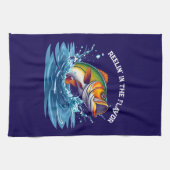 Fisch-Reelin' im Geschmack- Geschirrtuch (Horizontal)