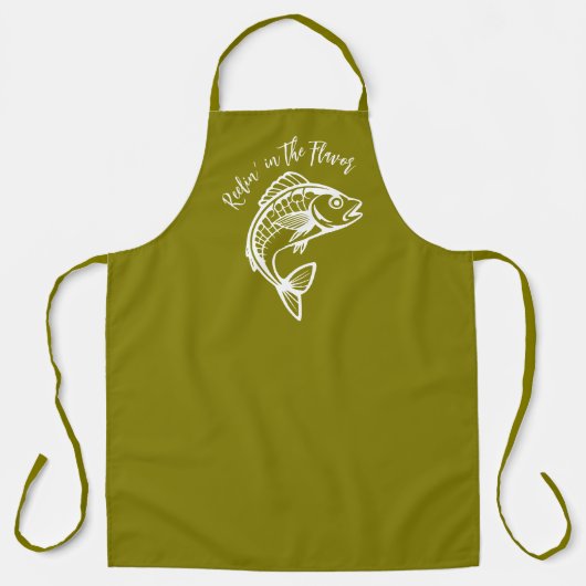 Fisch-Reelin' im Grünen von Aroma-Olivenöl Schürze (Vorderseite)