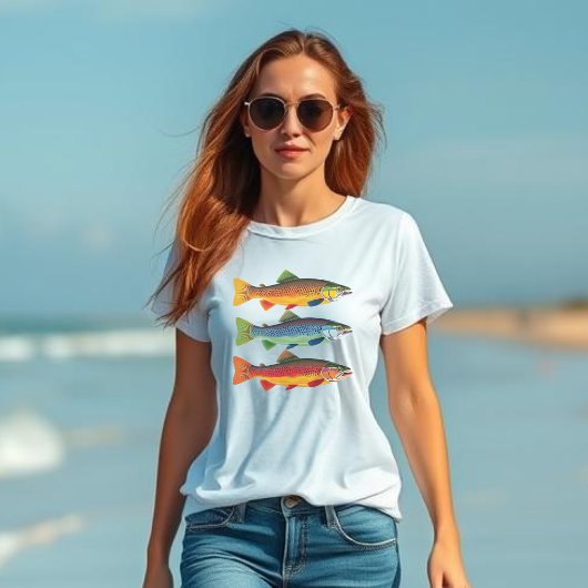 Fisch-Regenbogenforelle T-Shirt